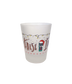False Idol Frosted Christmas Glass