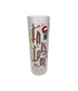 False Idol Frosted Christmas Glass