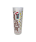 False Idol Frosted Christmas Glass